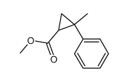 cis/trans-2-Methyl-2-phenyl-1-cyclopropancarbonsaeure-methylester Structure