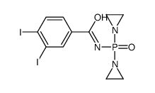 N-[bis(aziridin-1-yl)phosphoryl]-3,4-diiodobenzamide Structure