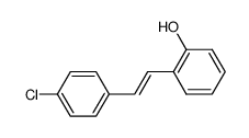 (E)-4'-chloro-2-hydroxystilbene结构式