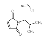 chloroethene; 1-(2-methylpropyl)pyrrole-2,5-dione structure