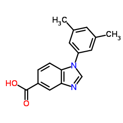 1-(3,5-Dimethylphenyl)-1H-benzimidazole-5-carboxylic acid Structure