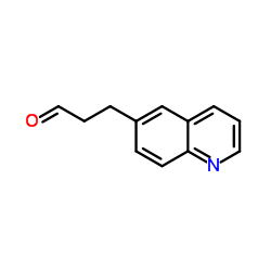 3-(6-喹啉基)丙醛结构式