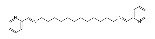 1-pyridin-2-yl-N-[12-(pyridin-2-ylmethylideneamino)dodecyl]methanimine结构式