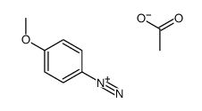 4-methoxybenzenediazonium,acetate Structure