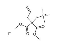 2,2-bis(methoxycarbonyl)-N,N,N-trimethylpent-4-en-1-aminium iodide Structure