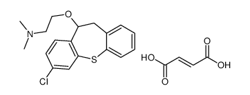 2-[(2-chloro-5,6-dihydrobenzo[b][1]benzothiepin-5-yl)oxy]ethyl-dimethylazanium,(Z)-4-hydroxy-4-oxobut-2-enoate结构式