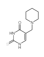 5-(1-piperidylmethyl)-2-sulfanylidene-1H-pyrimidin-4-one Structure