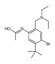 N-[4-bromo-5-tert-butyl-2-(diethylaminomethyl)phenyl]acetamide结构式