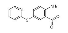 2-nitro-4-pyridin-2-ylsulfanylaniline Structure