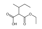 2-ethoxycarbonyl-3-methylpentanoic acid结构式