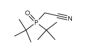 Cyanomethyl-di-tert-butylphosphinoxid结构式