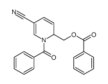 (1-benzoyl-5-cyano-2H-pyridin-2-yl)methyl benzoate Structure