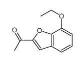 1-(7-乙氧基-1-苯并呋喃-2-基)乙酮结构式