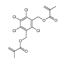 [2,3,4,6-tetrachloro-5-(2-methylprop-2-enoyloxymethyl)phenyl]methyl 2-methylprop-2-enoate结构式