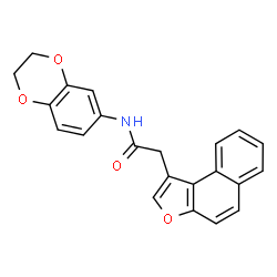 Naphtho[2,1-b]furan-1-acetamide, N-(2,3-dihydro-1,4-benzodioxin-6-yl)- (9CI)结构式