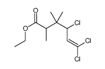 ethyl 4,6,6-trichloro-2,3,3-trimethylhex-5-enoate Structure