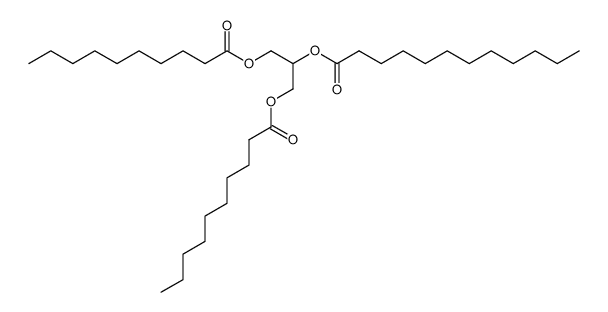 β'-1,3-didecanoyl-2-dodecanoyl-glycerol Structure