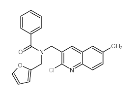 Benzamide, N-[(2-chloro-6-methyl-3-quinolinyl)methyl]-N-(2-furanylmethyl)- (9CI) picture