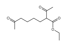 2-acetyl-7-oxo-octanoic acid ethyl ester Structure