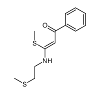 3-methylsulfanyl-3-(2-methylsulfanylethylamino)-1-phenylprop-2-en-1-one Structure