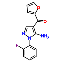 (5-AMINO-1-(2-FLUOROPHENYL)-1H-PYRAZOL-4-YL)(FURAN-2-YL)METHANONE picture