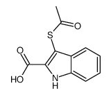 3-acetylsulfanyl-1H-indole-2-carboxylic acid Structure