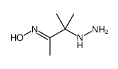 N-(3-hydrazinyl-3-methylbutan-2-ylidene)hydroxylamine结构式