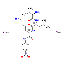 H-D-Val-Leu-Lys-pNA · 2 HCl structure