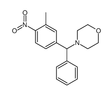 4-[(3-methyl-4-nitrophenyl)-phenylmethyl]morpholine结构式