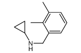 N-(2,3-二甲基苄基)环丙胺盐酸盐结构式