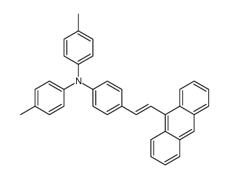 N-[4-(2-anthracen-9-ylethenyl)phenyl]-4-methyl-N-(4-methylphenyl)aniline结构式