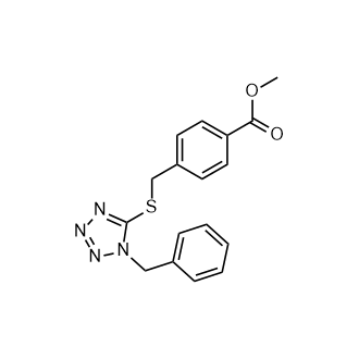 Methyl 4-(((1-benzyl-1h-tetrazol-5-yl)thio)methyl)benzoate picture