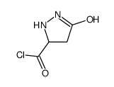 3-Pyrazolidinecarbonyl chloride, 5-oxo- (9CI) Structure