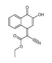 cyano-(3-hydroxy-4-oxo-4H-[1]naphthyliden)-acetic acid ethyl ester Structure