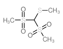 bis(methylsulfonyl)methylsulfanylmethane Structure