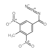 Benzoyl azide,4-methyl-3,5-dinitro- structure