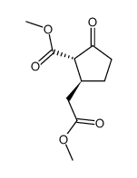 methyl rac-trans-2-[2-(methoxycarbonyl)-3-oxocyclopentyl]acetate Structure