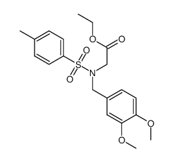 ethyl 2-(N-(3,4-dimethoxybenzyl)-4-methylphenylsulfonamido)acetate Structure