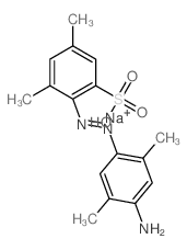 Benzenesulfonic acid,2-[2-(4-amino-2,5-dimethylphenyl)diazenyl]-3,5-dimethyl-, sodium salt (1:1) Structure