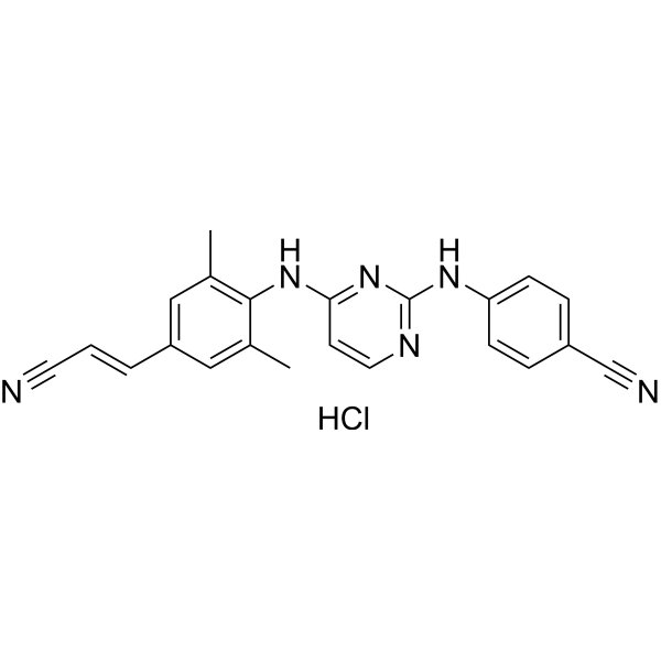 rilpivirine hydrochloride Structure