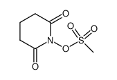 1-[(methylsulfonyl)oxy]piperidine-2,6-dione Structure