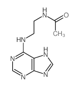 Acetamide, N-[2-(9H-purin-6-ylamino)ethyl]-结构式