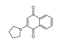 2-(1-Pyrrolidinyl)-1,4-naphthoquinone结构式