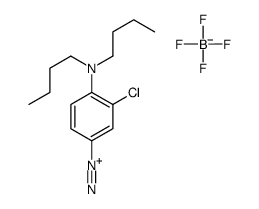 3-chloro-4-dibutylaminobenzenediazonium tetrafluoroborate结构式