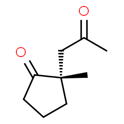 Cyclopentanone, 2-methyl-2-(2-oxopropyl)-, (2S)- (9CI)结构式