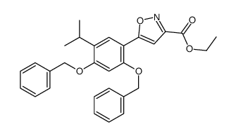 ETHYL 5-(2,4-BIS(BENZYLOXY)-5-ISOPROPYLPHENYL)ISOXAZOLE-3-CARBOXYLATE Structure