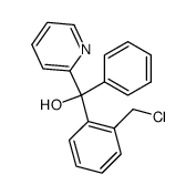 (2-(chloromethyl)phenyl)(phenyl)(pyridin-2-yl)methanol Structure