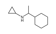 N-(1-Cyclohexylethyl)cyclopropanamine Structure