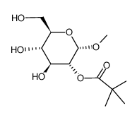 methyl 2-O-pivaloyl-α-D-glucopyranoside Structure