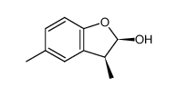 (+/-)-2,3-dihydro-3β,5-dimethylbenzofuran-2β-ol结构式